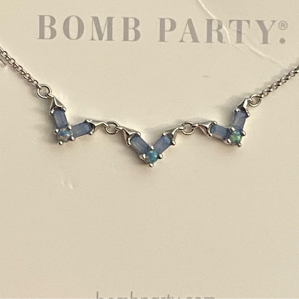 Rhodium necklace